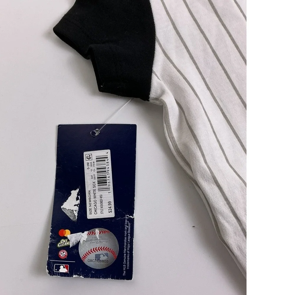 Chicago White Sox Baby Onesie Bodysuit 0–3 Months MLB‎ Pinstripe Infant Outfit
